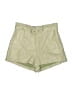 Le Lis 100% Polyester Solid Green Khaki Shorts Size M - photo 1