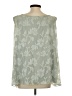 Dana Kay 100% Polyester Green Sleeveless Blouse Size 24 waist - photo 2