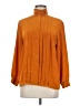 Jennifer Moore 100% Polyester Orange Long Sleeve Blouse Size 8 - photo 1