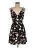 Shein 100% Polyester Floral Black Cocktail Dress Size 6 - photo 1