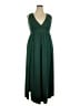 Unbranded Solid Green Casual Dress Size 2X - photo 1
