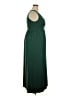 Unbranded Solid Green Casual Dress Size 2X - photo 4