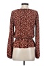 Sienna Sky 100% Polyester Brown Long Sleeve Blouse Size S - photo 2