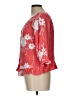 Liv 100% Rayon Red 3/4 Sleeve Blouse Size L - photo 5