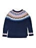 Boden Chevron-herringbone Blue Pullover Sweater Size 6 - photo 2