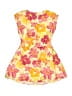 Zara Floral Yellow Pink Dress Size 11 - 12 - photo 2