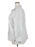 Alexander Jordan Stripes Silver Long Sleeve Button-Down Shirt Size 2X - photo 5