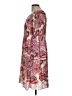 Elle 100% Polyester Paisley Multi Color Burgundy Casual Dress Size L - photo 5