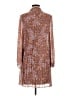 Nine West 100% Polyester Animal Print Brown Casual Dress Size M - photo 2