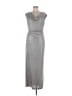Connected Apparel Metallic Silver Casual Dress Size 10 - photo 1