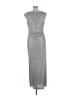 Connected Apparel Metallic Silver Casual Dress Size 10 - photo 2