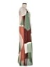 Luxely 100% Polyester Graphic Green Casual Dress Size 6 - photo 4