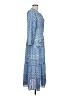 J. McLaughlin 100% Polyester Blue Casual Dress Size L - photo 4