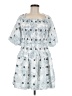 Assorted Brands 100% Polyester Argyle Blue Casual Dress Size M - photo 1