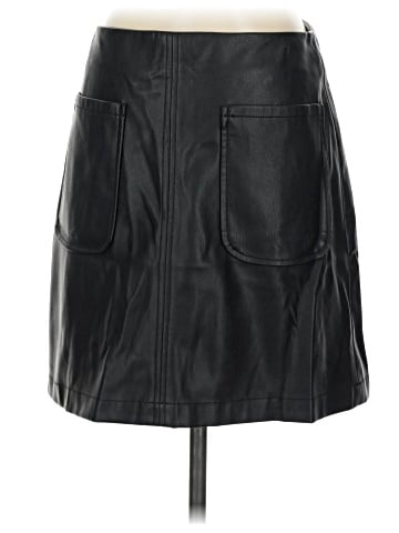 Maeve by Anthropologie Faux Leather Skirt (view 2)