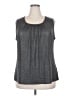 Kasper Gray Sleeveless Blouse Size 2X - photo 1