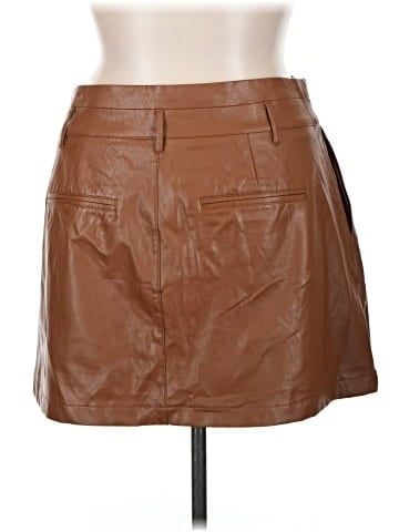 Paige Faux Leather Skirt (view 2)
