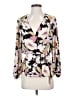 Pleione 100% Polyester Floral Multi Color Ivory 3/4 Sleeve Blouse Size S - photo 1