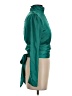 Slate & Willow 100% Polyester Green Long Sleeve Blouse Size XS - photo 4