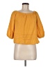 Roan + Ryan 100% Cotton Yellow 3/4 Sleeve Blouse Size M - photo 1