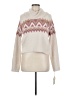 Ruby Moon 100% Polyester Chevron-herringbone Ivory Pullover Sweater Size M - photo 1