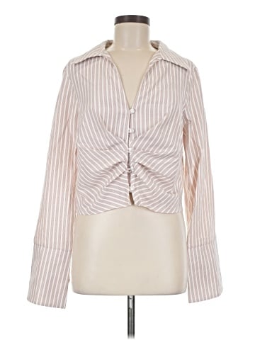 Topshop Long Sleeve Blouse (view 1)