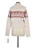 Ruby Moon 100% Polyester Chevron-herringbone Ivory Pullover Sweater Size M - photo 2