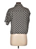 Pleione 100% Polyester Black Short Sleeve Blouse Size L - photo 2