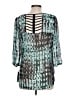 BCX 100% Polyester Teal 3/4 Sleeve Blouse Size L - photo 2