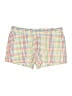 Theory 100% Cotton Checkered-gingham Yellow Shorts Size 4 - photo 1