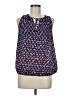 Three Eighty Two 100% Polyester Blue Sleeveless Blouse Size M - photo 1