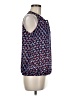 Three Eighty Two 100% Polyester Blue Sleeveless Blouse Size M - photo 4