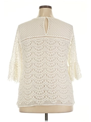 Rose + Olive 3/4 Sleeve Blouse (view 2)