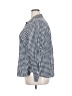 Talbots Outlet 100% Cotton Checkered-gingham Blue 3/4 Sleeve Button-Down Shirt Size 2X - photo 5