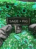Assorted Brands 100% Rayon Paisley Green Long Sleeve Blouse Size L - photo 6