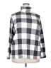 Lands' End Checkered-gingham Silver Turtleneck Sweater Size 2X - photo 1