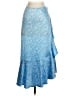 Ganni Paisley Blue Formal Skirt Size EU 34 / US 4 - photo 1