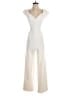Xscape Solid Ivory Jumpsuit Size 8 - photo 1