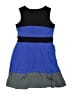 Un Deux Trois Color Block Blue Dress Size 14 - photo 2
