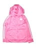 Adidas 100% Polyester Pink Track Jacket Size 7 - photo 1