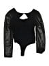 Lulus 100% Rayon Black Bodysuit Size S - photo 2