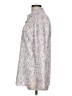 E3 by Etcetera Paisley Silver Long Sleeve Blouse Size 12 - photo 5