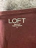 Ann Taylor LOFT Outlet 100% Cotton Burgundy Long Sleeve Top Size L - photo 7