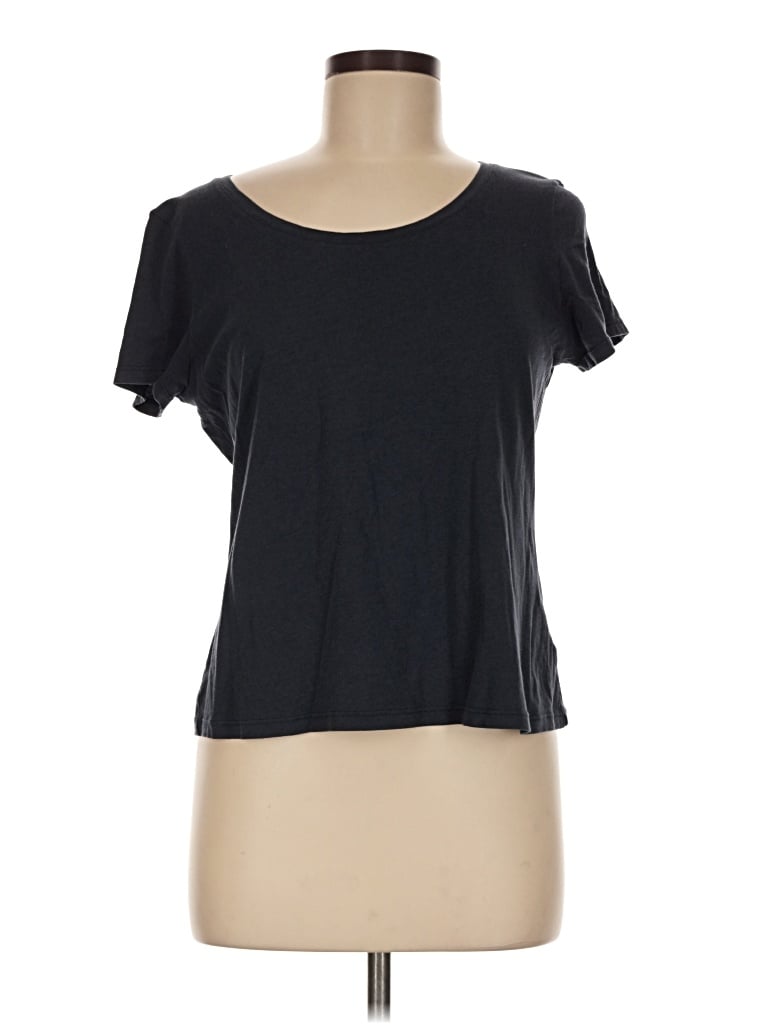 Pre-owned J By Joie Short Sleeve T-shirt In Black