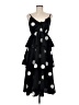 o.p.t 100% Polyester Polka Dots Black Cocktail Dress Size M - photo 1
