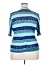 Sejour 100% Viscose Blue Short Sleeve Top Size 2X - photo 2