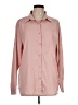 Unbranded 100% Polyester Solid Pink Long Sleeve Blouse Size L - photo 1