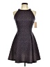 Copper Key Polka Dots Blue Cocktail Dress Size M - photo 1