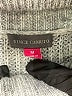 Vince Camuto Chevron-herringbone Gray Turtleneck Sweater Size M - photo 4