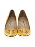 Jimmy Choo 100% Leather Yellow Heels Size EU 37 - photo 2